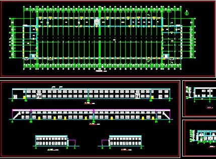 廠房辦公樓建筑施工圖紙及效果圖免費(fèi)下載 別墅圖紙